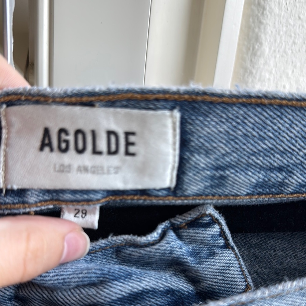 Agolde Criss Cross Jeans in Eternal Wash! 💙 - Picture 3 of 6
